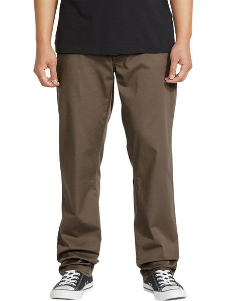 Volcom Ανδρικό Παντελόνι Chino Ελαστικό Κανονική Εφαρμογή Καφέ A1112613-MSH