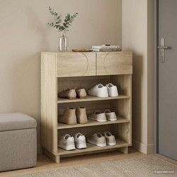vidaXL Παπουτσοθήκη Ξύλινη Sonoma M73xΠ38xΥ87.5cm 8011659