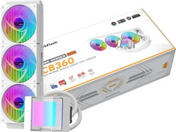 Darkflash CB360 White Υδρόψυξη CPU 120mm ARGB για Socket AM4 / 1200 / 1700 / AM5 / 1851