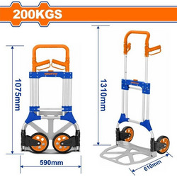 Wadfow WWB9A20 Καρότσι Μεταφοράς Πτυσσόμενο έως 200kg Αλουμινίου