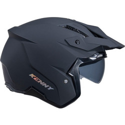Kenny Miles Matt Black Κράνος Μηχανής Jet 1100gr