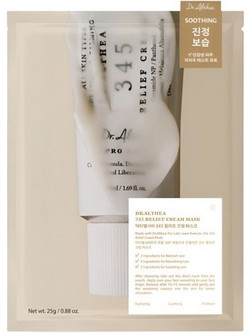 Dr. Althea 345 Relief Sheet Μάσκα Προσώπου για Ενυδάτωση & Καταπράυνση 4x25gr