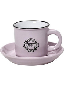 Espiel Σετ Φλιτζάνια Espresso Κεραμικά Ροζ 90ml 12τμχ HUN305K12
