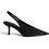 Corina Γόβες Suede Slingback με Τακούνι Στιλέτο Μαύρες M6716