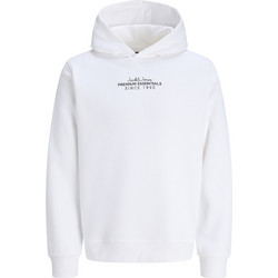 Jack & Jones Ανδρικό Φούτερ με Κουκούλα Λευκό 12307501
