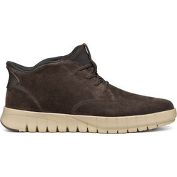 Geox Flextride Plus Ανδρικά Μποτάκια Suede Σοκολατί U56MAB00022