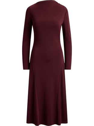 Polo Ralph Lauren Midi Καθημερινό Φόρεμα Μπορντό 200B27412002