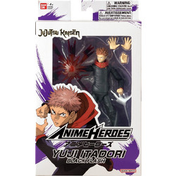 Bandai Jujutsu Kaisen Anime Heroes Yuji Itadori Black Flash 17cm