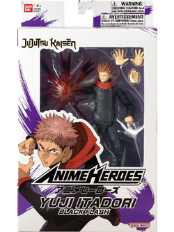 Bandai Jujutsu Kaisen Anime Heroes Yuji Itadori Black Flash 17cm