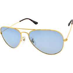 Enzo 17019M C30 Ανδρικά Γυαλιά Ηλίου Aviator Μεταλλικά Χρυσά με Μπλε Φακό