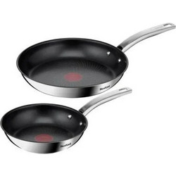 Tefal Σετ Τηγάνια Αλουμινίου με Αντικολλητική Επίστρωση 2τμχ B817S255