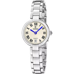 Festina Mademoiselle Γυναικείο Ρολόι με Ασημί Μεταλλικό Μπρασελέ F20784/3