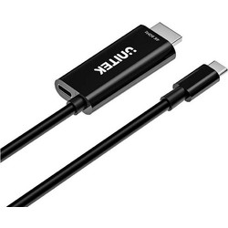 Unitek Καλώδιο HDMI 2.0 HDMI Male to USB-C Male 2m Black V1439ABK01