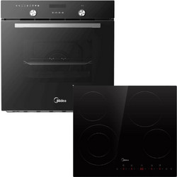 Midea Φούρνος Ηλεκτρικός Άνω Πάγκου 70lt MBON5M90ES-BK με Κεραμικές Εστίες MCH702T298K0