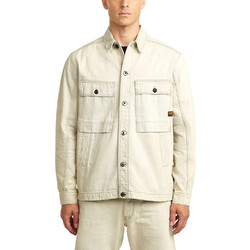 G-Star RAW Ανδρικό Πουκάμισο Τζιν Μακρυμάνικο Κανονική Γραμμή Overshirt Μπεζ D26462-E361-H910
