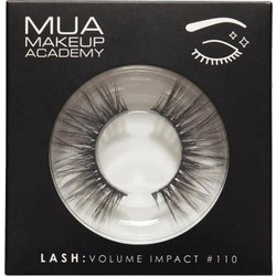 MUA Impact 110 Βλεφαρίδες Ενιαίες Αυτοκόλλητες 2τμχ 300871