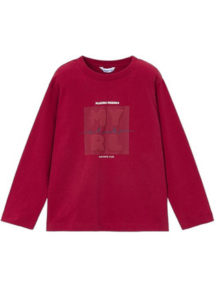 Mayoral Παιδικό T-Shirt Μακρυμάνικο Μπορντό 16-00173-094