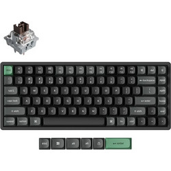 Keychron K2 Ultra 8K Ασύρματο Μηχανικό Gaming Πληκτρολόγιο TenKeyLess με Keychron Apex Brown Διακόπτες RGB Black