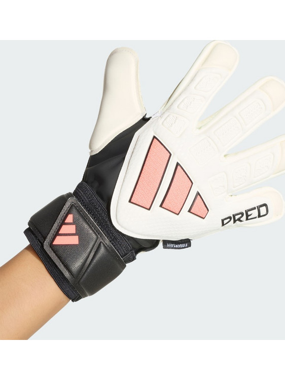Adidas Predator Match Γάντια Τερματοφύλακα με Προστατευτικά Λευκά Μαύρα KE9713