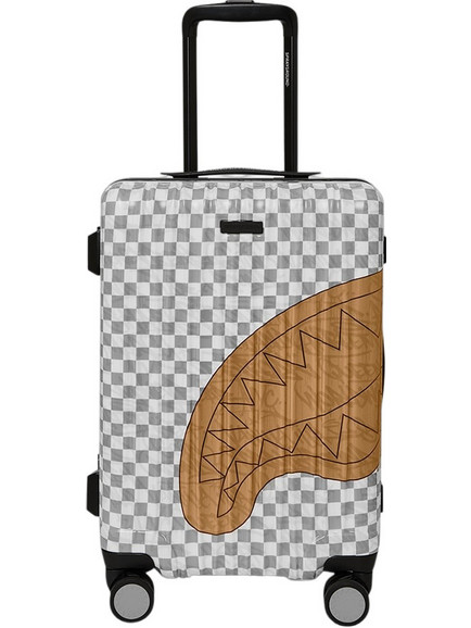 Sprayground Embossed Cream Check CL331 Βαλίτσα Καμπίνας 54.6x34.9x22cm με 4 Ρόδες Μπεζ
