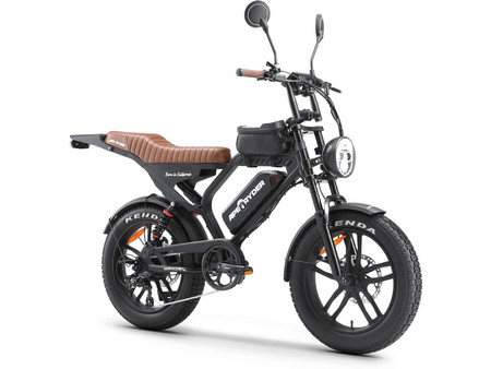 Velogreen Mandrill Ultra Ηλεκτρικό Ποδήλατο Mountain 20" 750W με 7 Ταχύτητες και Δισκόφρενα Μαύρο