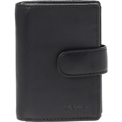 Lavor Μεγάλο Γυναικείο Πορτοφόλι RFID με Clip & Φερμουάρ Navy Μπλε 1-5953