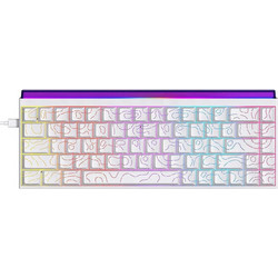 Ajazz NK68 Μηχανικό Gaming Πληκτρολόγιο 65% με Custom Red Διακόπτες RGB White