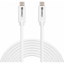 Sandberg USB-C to USB-C 100W 5m White 136-76
