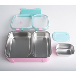 Ecolife Δοχείο Φαγητού Inox 800ml Ροζ Γαλάζιο