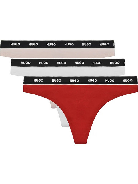 Hugo Boss Βαμβακερά Γυναικεία String 3Pack 50545680-965