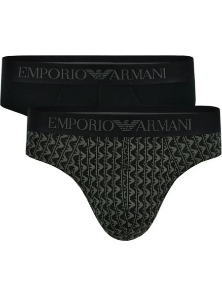 Emporio Armani Ανδρικά Σλιπ Βαμβακερά Μαύρα 2Pack EM000251AF10797-M8096