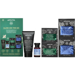 Apivita Black Detox Cleansing Jelly 50ml + Aqua Beelicious Toner 20ml + Express Beauty Ginkgo Biloba Eye Mask 2x2ml + Sea Lavender Moisturizing Face Mask 2x8ml