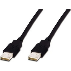 Digitus AK-300105-018-S Καλώδιο USB-A Male 2.0 to USB-A Male 1.8m Black