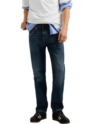 Pepe Jeans Essentials Ανδρικό Τζιν Παντελόνι Ελαστικό Κανονική Εφαρμογή Navy Μπλε PM2083956FM2-000