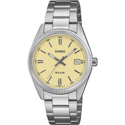 Casio Collection Ανδρικό Ρολόι με Ασημί Μεταλλικό Μπρασελέ UTP-1302PD-9AV