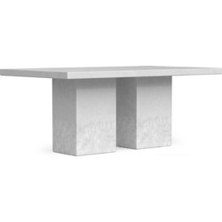 Azzuro Big Sur Ορθογώνιο Τραπέζι Κήπου Λευκό 183x106x79.5cm 01-00-2813