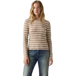 Levi's Γυναικεία Πλεκτή Μπλούζα Μπεζ Λευκή A0719-0043