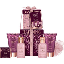Baylis & Harding Wild Cherry & Vanilla Shower Gel 100ml + Body Milk 50ml + Body Scrub 50ml + Bath Salts 25gr + Bath Wash 100ml