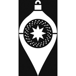 Artemio Στένσιλ Σχέδια Xmas Ball 10x15cm 15020056