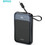 Bwoo P80 Power Bank 10000mAh 20W με Ενσωματωμένο Καλώδιο USB-C Black