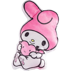 Sanrio My Melody Heart Παιδικό Διακοσμητικό Μαξιλάρι Λευκό Ροζ 36x27cm