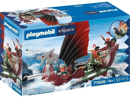 Playmobil Knights Πολεμικό Πλοίο Δράκων για 4+ Ετών 71926