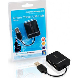 Conceptronic C05-128 USB Hub 2.0 USB-A με 4 Θύρες USB-A
