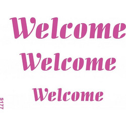 Craftistico Στένσιλ Welcome 21x29.7cm CRSA4004