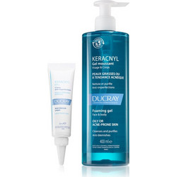 Ducray Keracnyl Foaming Gel 400ml + Keracnyl PP+ Cream 30ml