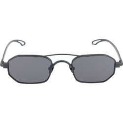 Kyme NATE 04 Ανδρικά Γυαλιά Ηλίου Aviator Μεταλλικά Μαύρα με Μαύρο Φακό