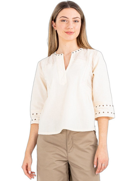 Scotch & Soda Eyelet Γυναικείο Καλοκαιρινό Top Ριπ 177174-SC6643