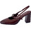 Γόβες Slingback Λουστρίνι με Χοντρό Ψηλό Τακούνι Μπορντό WU1760.A046.3