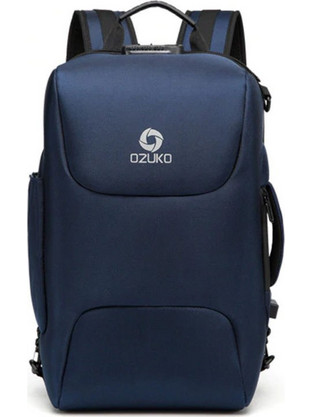 Ozuko 9225 Αδιάβροχο Backpack Laptop 15.6" Blue