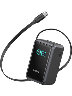 SmallRig Nano36 Power Bank 10000mAh 45W με Ενσωματωμένο Καλώδιο USB-C Power Delivery Black